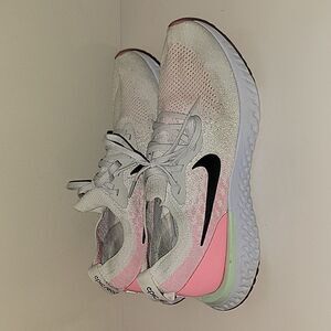 Nike Men's Epic React Flyknit Shoes Pink Beam AQ0067-007 Mens Size 10